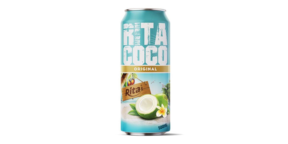 Coco Water With Original Flavor 500ml Can Rita Brand
